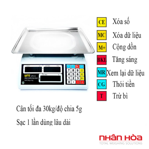 Cân điện tử 30kg