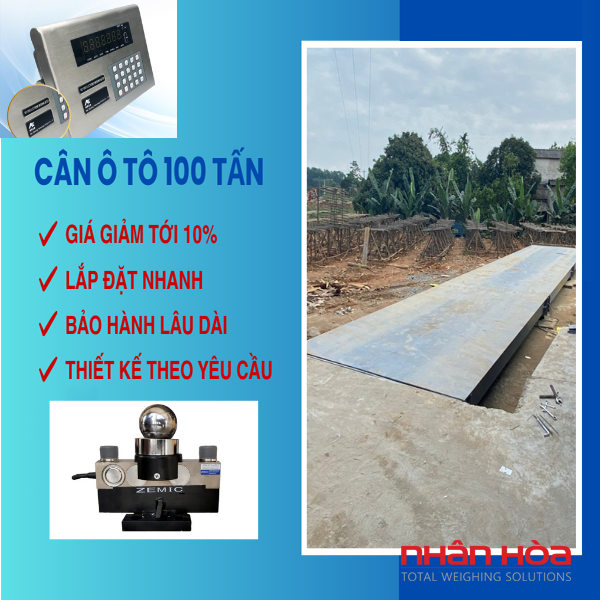 Cân điện tử 100 tấn