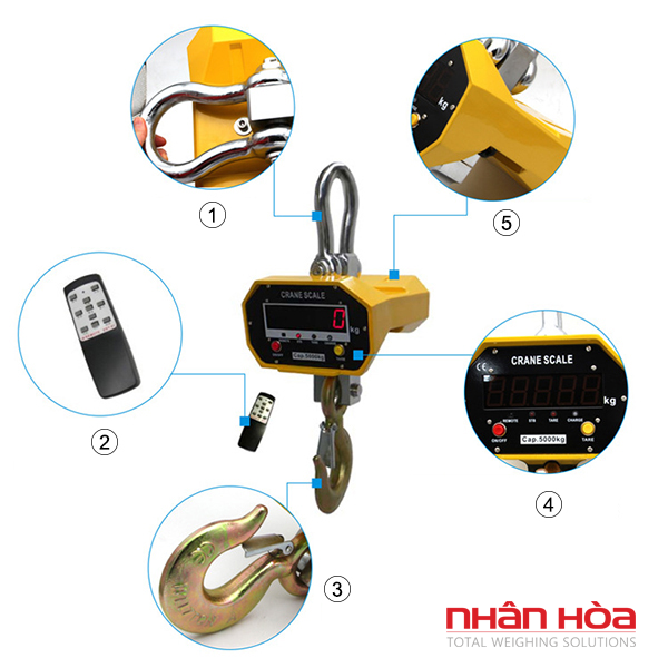 Cân điện tử 1 tấn
