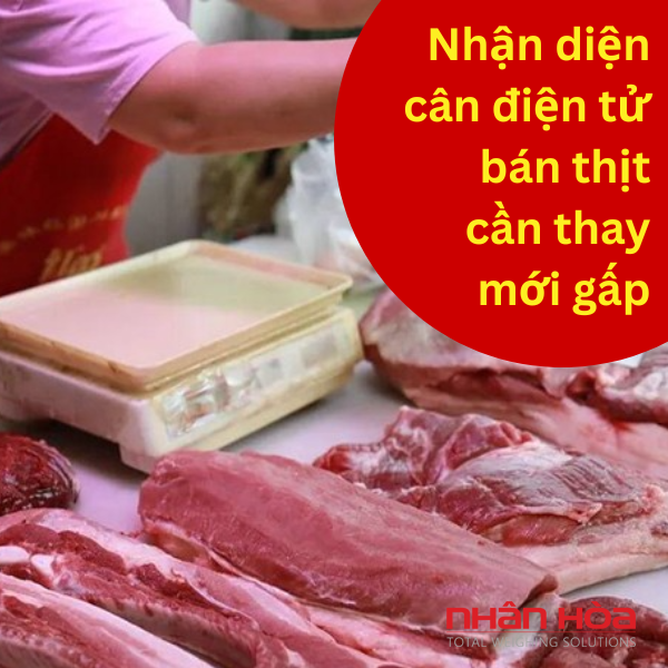 Cân điện tử bán thịt