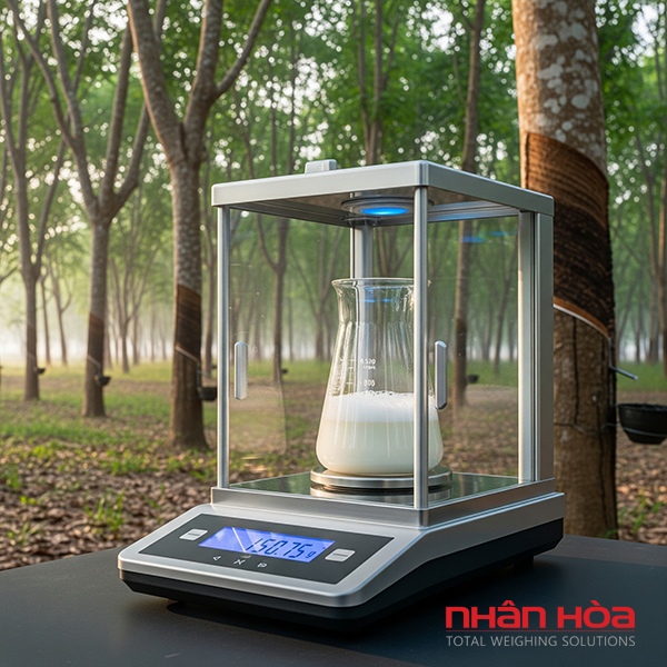 Cân điện tử đo độ mủ cao su