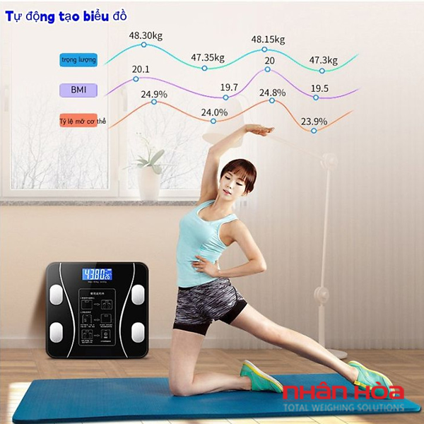 Cân điện tử đo lượng mỡ