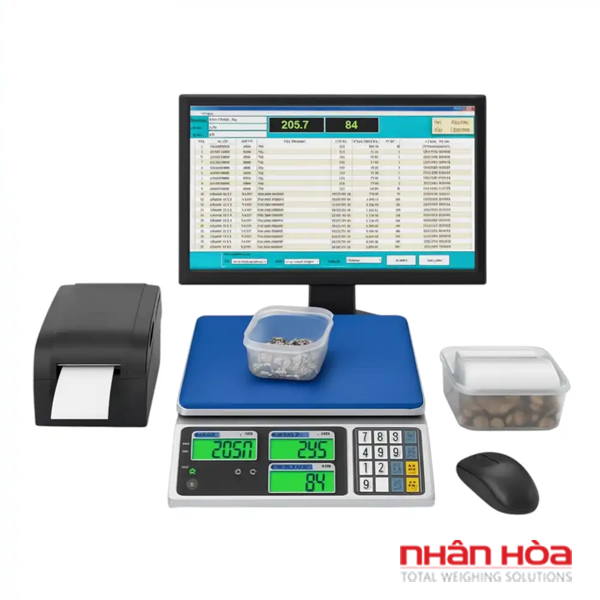 Cân điện tử kết nối với máy tính