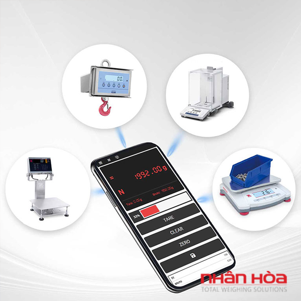 Cân điện tử kết nối với máy tính