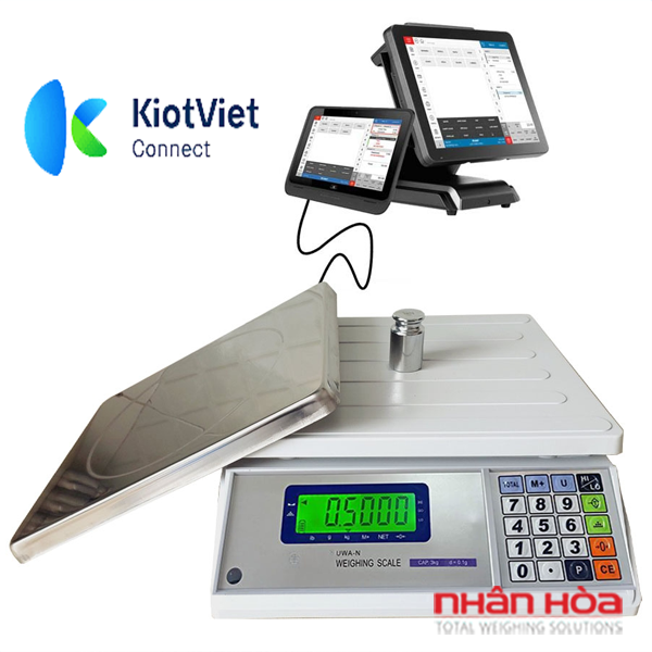 Cân điện tử kết nối phần mềm kiotviet