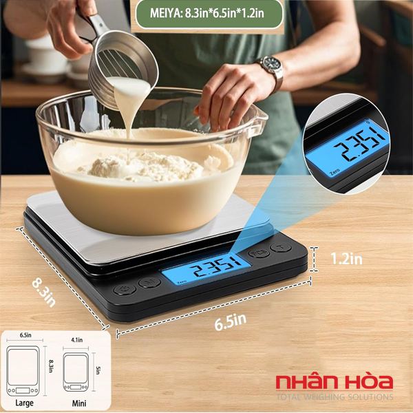 Cân điện tử làm bánh