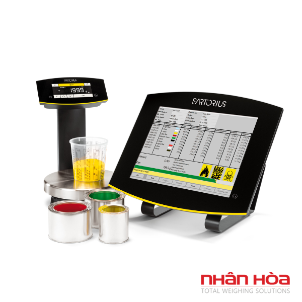 Cân điện tử pha sơn