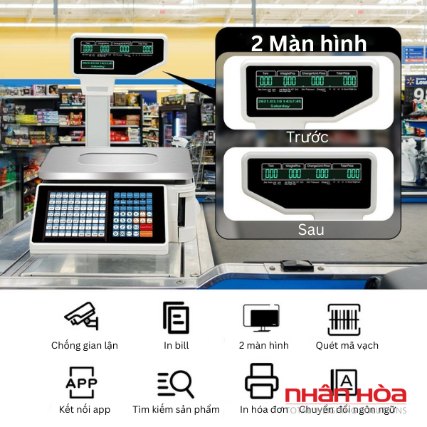 Cân điện tử siêu thị