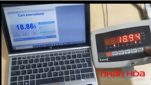 Kết nối đầu cân với máy tính