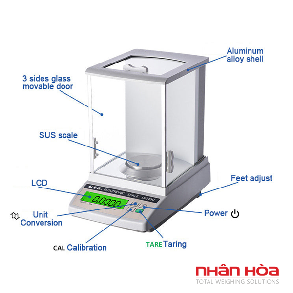 Cấu tạo cân phân tích gồm những gì?
