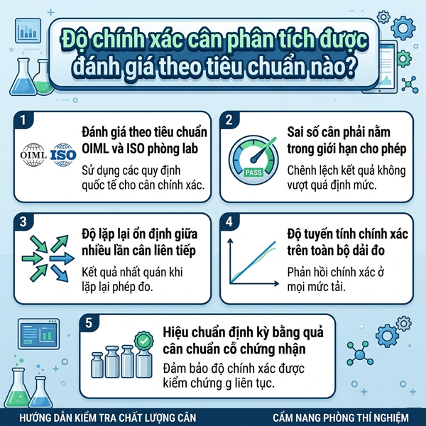 Mức độ chính xác của cân phân tích điện tử