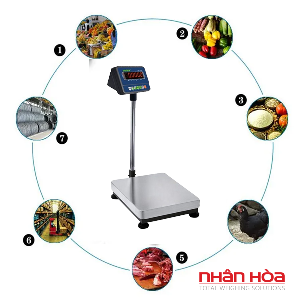 Cân bàn điện tử 2 tấn dùng cho hàng hóa nào