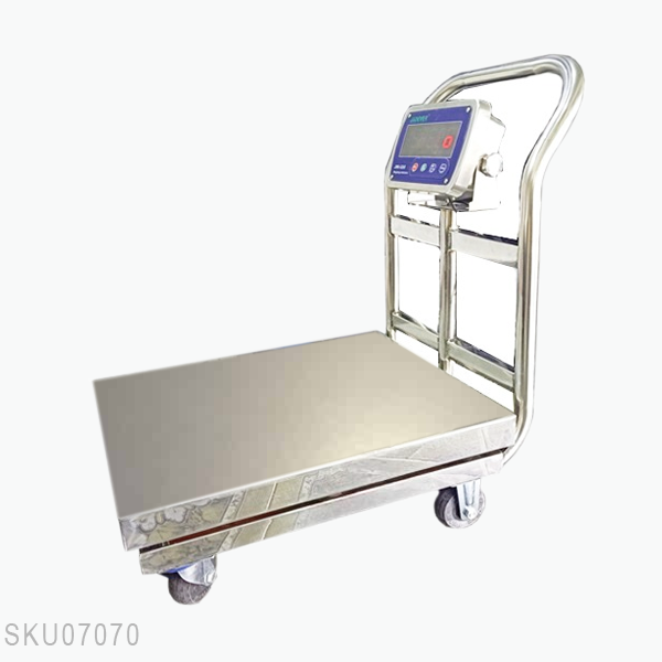 Cân bàn điện tử JWI-520 inox bánh xe