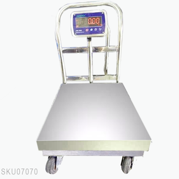 Cân bàn điện tử JWI-520 inox bánh xe