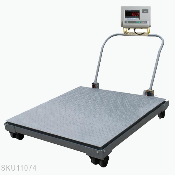 Cân sàn điện tử A12 bánh xe