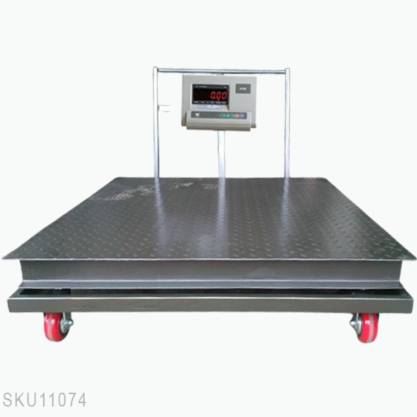 Cân sàn điện tử A12 bánh xe